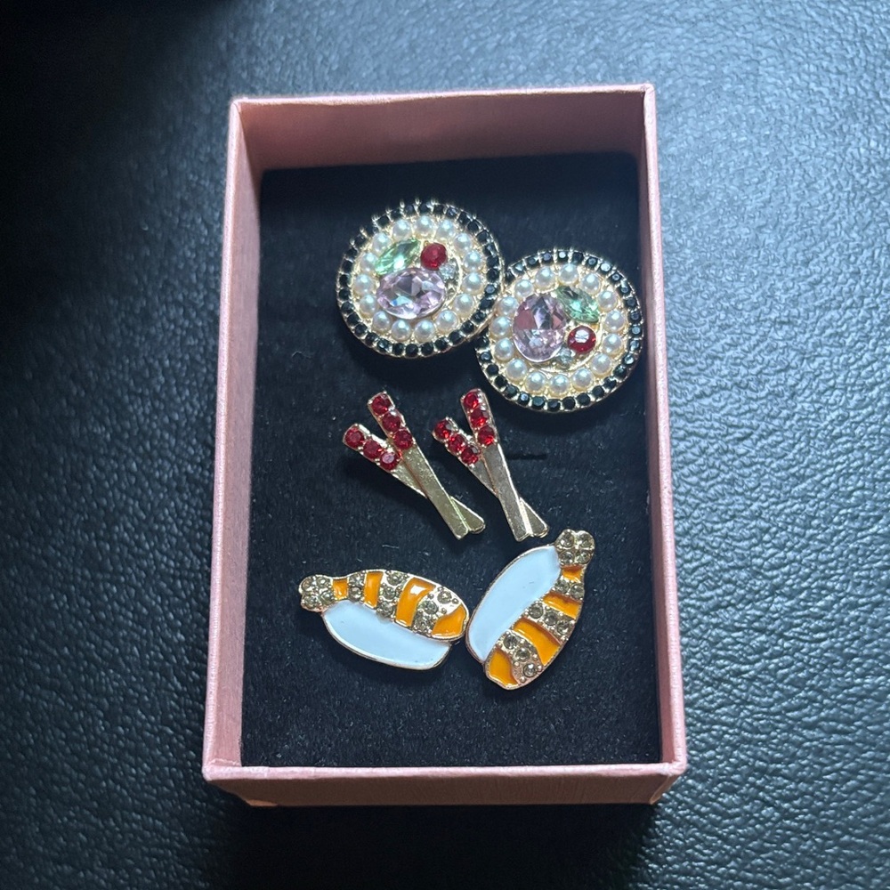 Fun sushi earrings